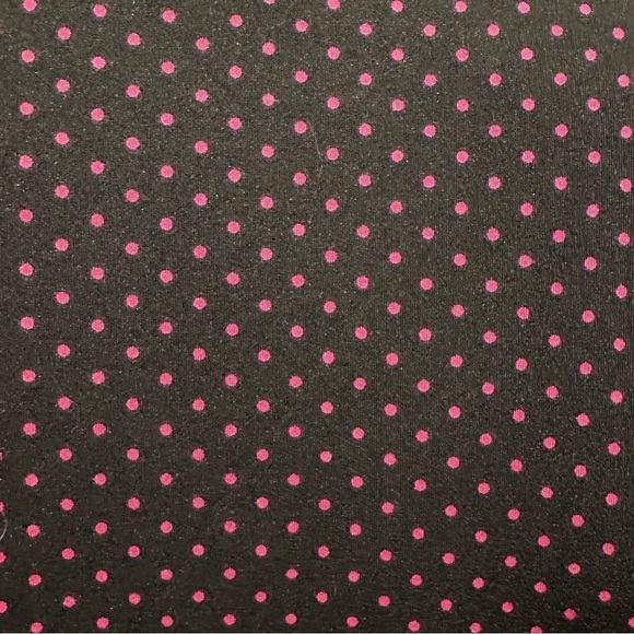 Igigi Polka Dot Dress Plus Size 18/20 Pink Dots on Black, Short Sleeves Country - Picture 2 of 15